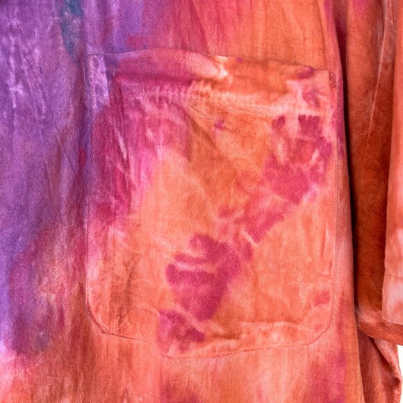 Hand-painted Cotton Short-Sleeve Shirt, Unisex, by Sloop Jones - Picture 6 of 10